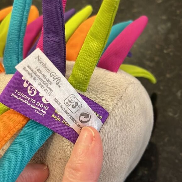 Pan Am Games Toronto 2015 Plush Pachi porcupine Plush 9" Tall - Picture 8 of 8